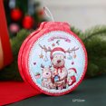 thumbnail image 1 of Latas navideñas para galletas, cajas de lata para dulces, caja de hojalata de Navidad, caja de lata personalizada con forma Irregular de muñeco de nieve de Papá Noel, 1 of 4