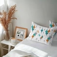 thumbnail image 6 of Boho Middle Century Lumbar Pillow Covers 20x12 Inch Set of 2, Retro Orange Teal Grey Star Rhombus Waterproof Outdoor Pillow Covers, Decorative Cushion Pillowcases for Couch, Sofa, Bed, Garden, Patio, 6 of 9