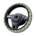 thumbnail image 4 of Gaeub Retro Seamless Flying Butterflies Breathable Stretch Elastic Steering Wheel Cover, Cool in Summer and Warm in Winter, Universal 15 inch, 4 of 8