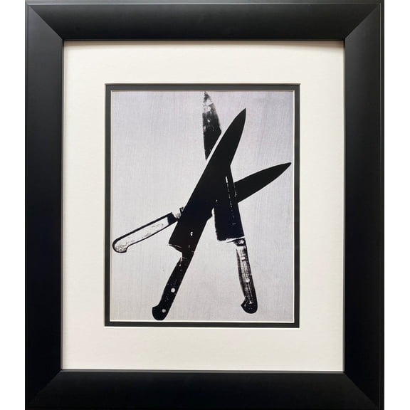Andy Warhol "Knives ( 3 black) "CUSTOM FRAMED Pop Art Litho Generic