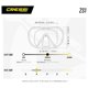 thumbnail image 5 of Visor Máscara Adulto CRESSI  ZS1 Blanco Mono Lente Transparente Sin Marco, 5 of 6