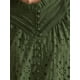 thumbnail image 5 of BLUSA DE CROCHET CHIC INSPIRE para Mujeres, Cuello con Volantes, Manga Corta, Tejido Calado, Tops de Verano, M Verde, 5 of 6