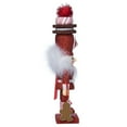 thumbnail image 3 of Kurt Adler 12" Red Gingerbread Nutcracker with Cookie Hat, Christmas Decoration, 3 of 6
