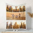 thumbnail image 3 of Custom Photo Collage Blanket for Family, Customized Bed Blanket with 10 Pictures & Text for Best Friends Kids Personalized Your Own Photos on Throw Blanket for Birthday Memorial Gifts, 3 of 6