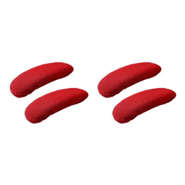 Guardoinrt Washable Office Chair Armrest Covers Wear-resistant Easy To Install Wide Application Made Winered 2Set