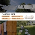 thumbnail image 5 of Mawalde 50 Feet x 1/4inch Flag Pole Halyard Rope with 4 Pieces Flag Pole Hook Clips,Outdoor Flagpole Accessories Compatible, 5 of 7
