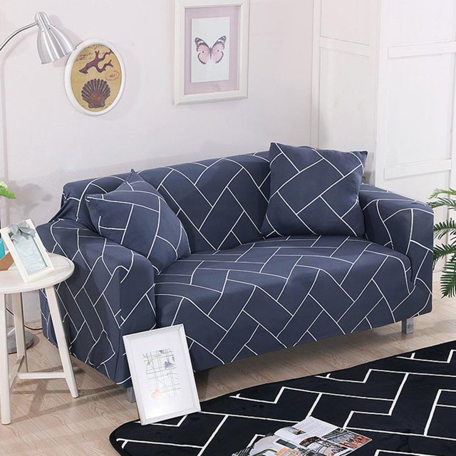 Qiilu Waterproof Elastic Dustproof Slipcover Sofa Cover Cushion Protector, Sofa Cover Set,Sofa Protector