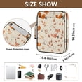 thumbnail image 3 of Haosy Accordion File Organizer Zipper Binder 500 Sheet 6-Tab Expanding File Folder Multi-Pocket 1.2 Inch 3 Ring Fox and Leaves, 3 of 7
