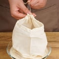 thumbnail image 3 of Cotton Cheesecloth Nut Milk Bags Cheese Cloth Strainer Bags Compatible With Straining Reusable Kitchen Filter Bags Compatible With Tea Yogurt Strainer, 3 of 5