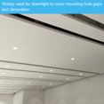 thumbnail image 5 of Uxcell 3W 3.4" OD 2.2" ID Light Trim Ring, Downlight Mounting Bracket for Ceiling Wall Recessed Can Downlight, Black, 5 of 5