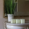thumbnail image 7 of Candwax 3 inch Pillar Candles for Home Set of 3 pcs - Unscented and Long Lasting Candles Ideal for Romantic, Wedding or Living Room Decor - Ivory Square Candle, 7 of 7