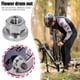 thumbnail image 4 of Tuerca de cubo de bicicleta M10 piñón fijo MTB carretera bicicleta plegable tambor tuerca ciclismo rueda trasera tornillo perno FLhrweasw Nuevo, 4 of 6