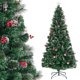 thumbnail image 5 of Costway Árbol de Navidad artificial de 210 cm con 8 modos de iluminación, 80 luces LED cálidas, 5 of 6
