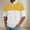 Yellow, variant on Abomasnow Quarter Zipper Shirts for Men Summer Short Sleeve Mock Neck Golf Shirts Lightweight Color Blocking Moisture Wicking Workout Shirts