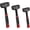 3-Piece Dead Blow Hammer Set, variant on 3LB (48oz)  Blow Hammer, Heavy Duty - Forged Carbon Steel Construction, Steel Ball-Filled , Anti-Vibration Rubber Grip, Spark and Rebound Resistant, Ideal for DIY, Automotive