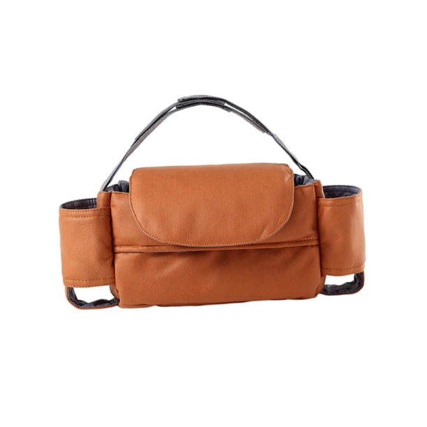 Bolsa de pañales para bebé, ligera, organizadora para cochecito, biberón y avión. Naranja