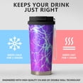 thumbnail image 2 of Thunder 18oz Double Drinking Coffee Mug – Vacuum Insulated Stainless Steel Travel Cup with Leakproof Lid, 316 Steel Thermos Tumbler for Hot & Cold Beverages, 2 of 6