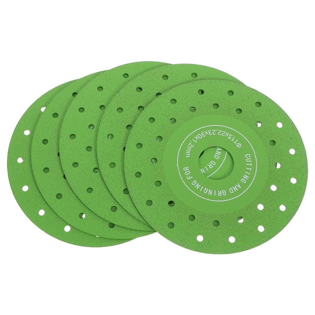 IDEANATEGRATE 5Ud Disco Para Amoladora 4.5 Pulgadas Para Corte Y Molienda De Piedra Y Porcelana