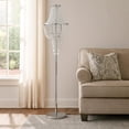 thumbnail image 7 of Benjara Cara 62" Floor Lamp- Hanging Drop Design- Crystal and Metal- Chrome, 7 of 7