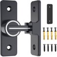 thumbnail image 3 of Herrajes para cerradura de puerta de granero, pestillos de puerta resistentes de 90 grados, pestillo abatible, pestillo de seguridad para puerta, pestillo de puerta corredera de granero, adecuado, 3 of 5
