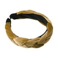 thumbnail image 5 of Unique Bargains 1 Pc Thick Braided Headband Headwear Hairband for Women 1.2 Inch Wide Yellow, 5 of 7