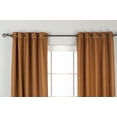 thumbnail image 2 of Lined-Brown Ring Top Matka Raw Silk Curtain / Drape  - 60W x 108L - Piece, 2 of 2