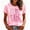 Pink, variant on Womens Pink Ribbon Breast Cancer Awareness Shirts Gradient Color Block Print Short Sleeve Tops Casual Support Breast Cancer T Shirts