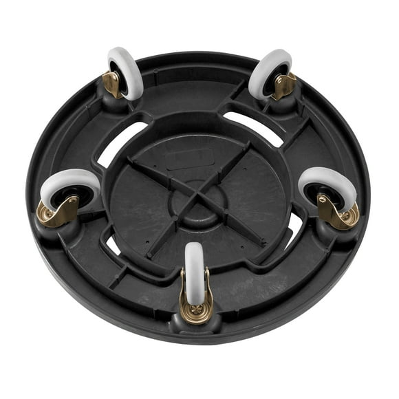 Roulant pour poubelles KFFKFF, compatible avec les Containers de 20, 32, 44 et 55 gallons, base ronde à roulettes avec 4 roues verrouillables, capacité de charge de 500 lb, robuste