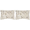 thumbnail image 2 of SAFAVIEH Ricci Art Deco Pillow Set of 2 Pale Yellow, 2 of 2