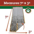 thumbnail image 3 of Emergency Thermal Sleeping Bags Weatherproof Mylar Disaster Survival Bivouac | 7 ft x 3 ft | Compact Lightweight Shelter Signal Reflective Utility | Premium Prepper, 3 of 5