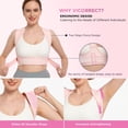 thumbnail image 4 of Corrector de postura Vicorrect para mujeres y hombres (S/M), color rosa, 4 of 8