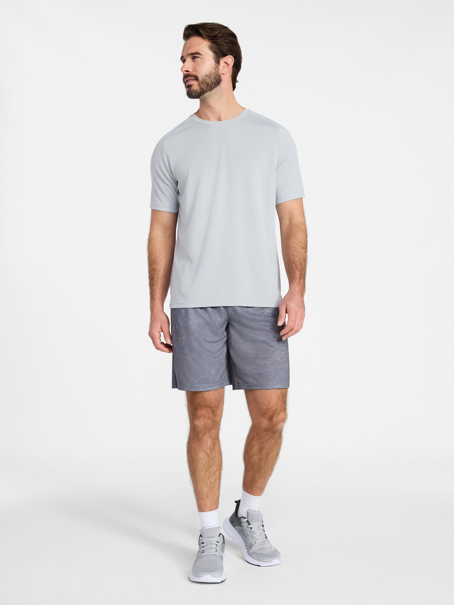 Athletic Works Men's and Big Men's DriWorks Mesh Tee with Short Sleeves, Sizes XS-5XL