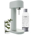 thumbnail image 1 of Mysoda Ruby 2 Sage Green Sparkling Water Maker - Silent Carbonated Water Machine Made of Robust Long-Lasting Aluminium & 1L Water Bottle - Without CO2 Cylinder - Colour Sage Green, 1 of 5
