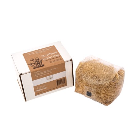 Growing Organic 3lb Sterilized Grain Bag with Injection Port - Fast Colonization Sterilized Bag