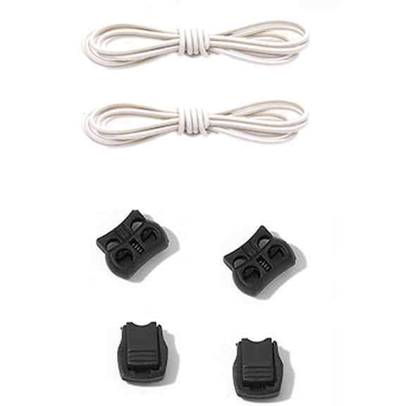 MOMOJIA Adjustable Elastic Shoe Laces with Cord Lock Fasteners For Sneakers 3mmX100cm