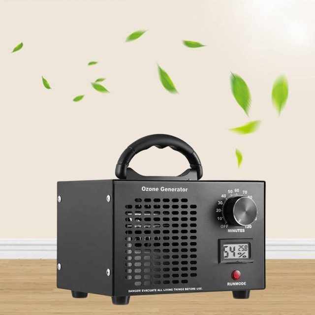 Generador de ozono,Generador de ozono para eliminar olores en coches y hogares,Máquina de ozono comercial portátil con asa,Purificador de aire desodorizante para eliminar olores en 5G por H