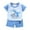 Outfit01-Sky Blue, variant on Toddler Boys Clothes Summer Outfit Sets Short Sleeve Cartoon T Shirt Shorts Set Playwear Sets Boys Easter Outfit