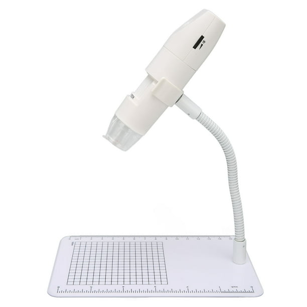 Microscopio Digital USB 50X-1600X Con 8 LED Y Soporte Giratorio 360°, Compatible Con Android Y PC