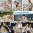 thumbnail image 5 of Colorful Mushroom Cooling Blanket,Lightweight Breathable Summer Throw Blanket with Double Sided Cold Effect,Spring Floral Summer Botanical Rustic Picnic Blankets Bed Sheet for Hot Sleepers 50"x60", 5 of 8