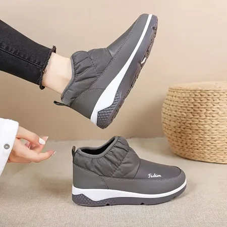 

Women‘s Waterproof Snow Boots Non-slip Ankle Boots Slip-on Winter Shoes For Women