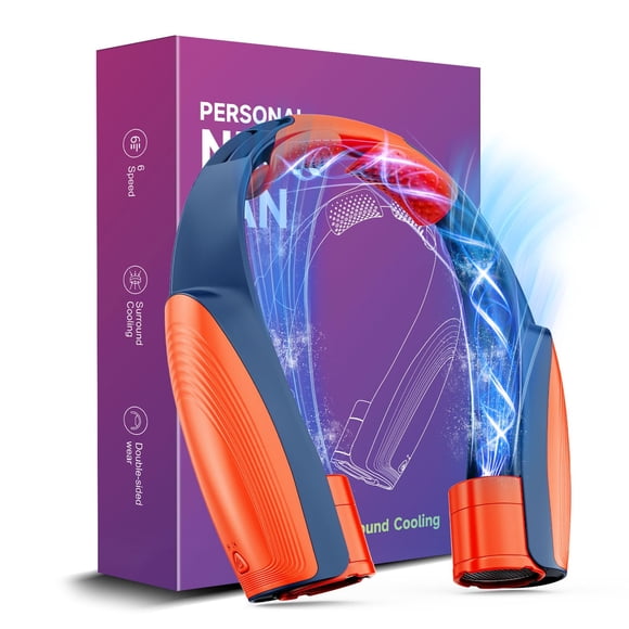 Ventilador de cuello Slientspin AI portátil, 6 velocidades, 8000 mAh, recargable