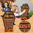 thumbnail image 2 of Calendario de Adviento de madera para Halloween, cuenta atrás, Casa Encantada, adornos navideños, decoración de fiesta en casa, 2 of 4