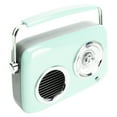 thumbnail image 4 of Radio Retro Altavoz Bluetooth Portátil De Mano Sonido Estéreo HiFi Lindo Estilo Antiguo Altavoz De Radio para Fiesta Al Aire Libre Verde Menta, 4 of 12