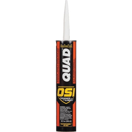 OSI Quad Door/Siding/Window Sealant - Elastomeric, Durable - 10 oz, Bronze — Residential Use, Standard Application