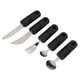 thumbnail image 1 of UTENSILIOS ADAPTATIVOS, DE GOMA PORTÁTIL DE ACERO DE ACERO CUCHARADAS INOXIDABLE DE HORQUILLA ADAPTATIVA SAFE ERGONONOMIC 5 PCS para HOGAR, 1 of 7