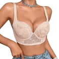 thumbnail image 3 of Asxite Bras for Women Plus Size Lace Back Hook Underwire Push Up Daily Loose and Breathable, 3 of 5