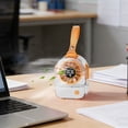 thumbnail image 6 of WKSCLPAI Clip Fan Transparent High Power Mini Pendant Handheld Desktop Outdoor USB Rechargeable High Airflow for Travel White Orange, 6 of 8