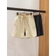 thumbnail image 2 of Pantalones cortos capri elásticos informales con cordón de verano para hombre, 2 of 5