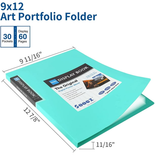 Pockets Plastic Presentation Book Portfolio Folder File Folder