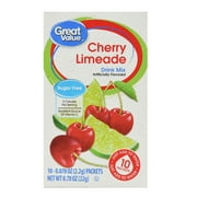 Great Value Sugar-Free Cherry Limeade Drink Mix, 0.78 Oz., 10 Count